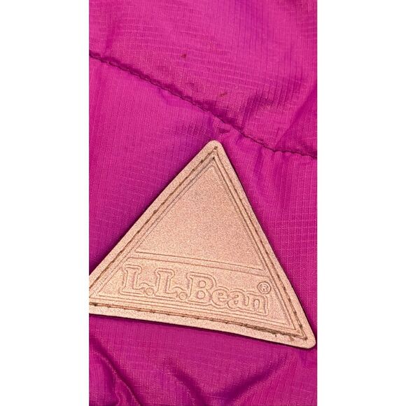 L.L. Bean lightweight Puffer hooded jacket size 10-12 - Picture 10 of 10